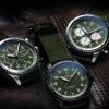 Military Green Fabric Straps Fake Breitling