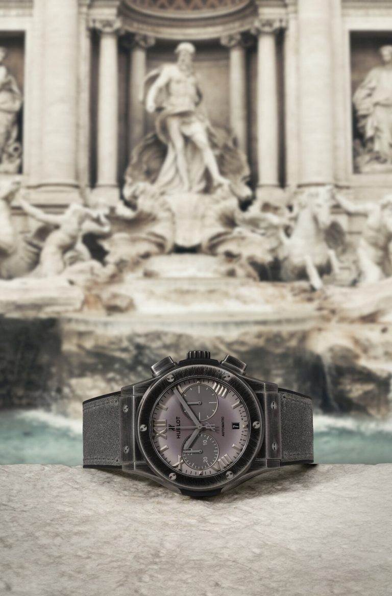 Grey Strap replica Hublot Classic Fusion Chronograph Boutique Roma