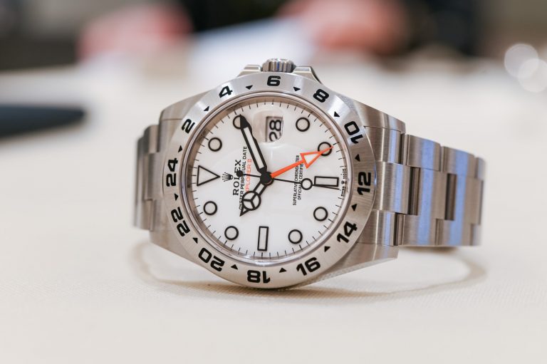 2021 replica Rolex Explorer II 226570 Polar white hands