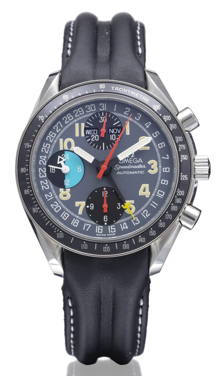 An Omega Speedmaster automatic MK40 stainless steel automatic triple calendar chronograph wristwatch estimate replica