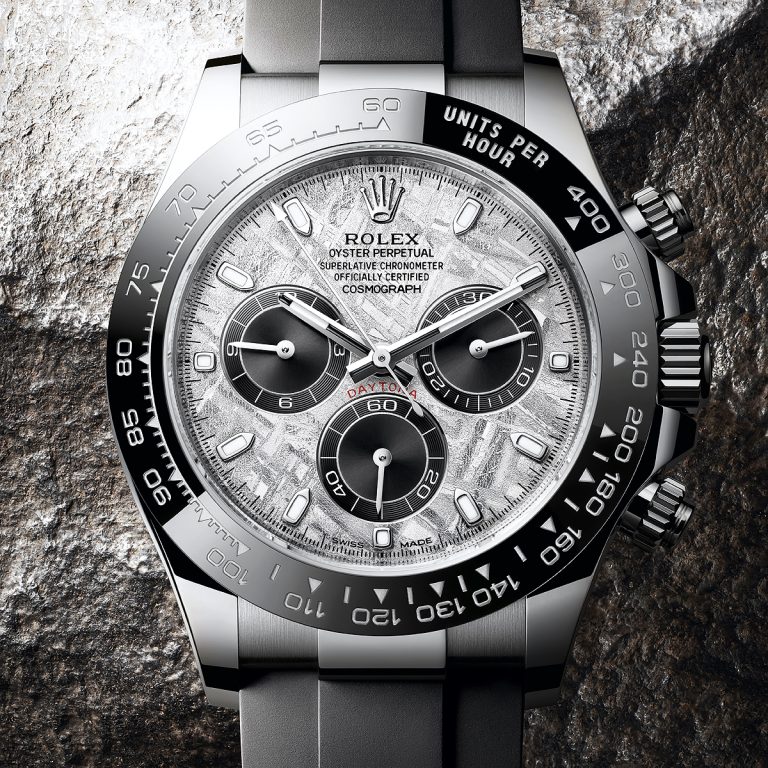 Replica Rolex Cosmograph Daytona meteorite dial front 1000